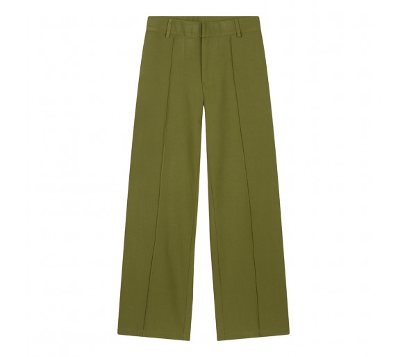 INDIAN BLUE : Wide Pants Pantalon Bright Moss