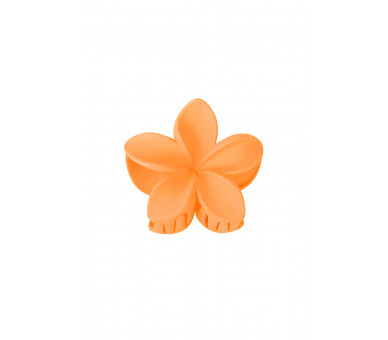 Haarklem bloem - oranje Plastic
