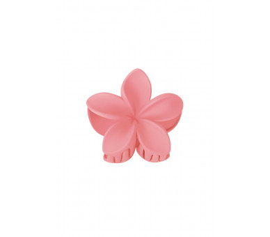 Haarklem bloem - roze Plastic