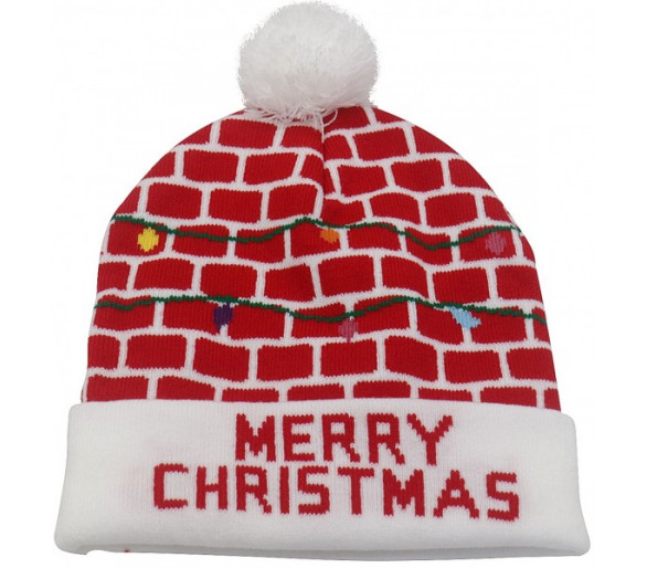 Beanie Christmas met LED