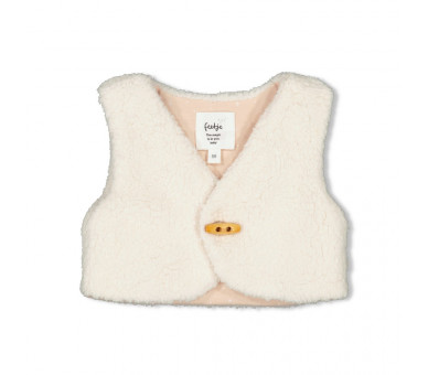 FEETJE : Teddy Gilet - Feetje Sparkle Offwhite