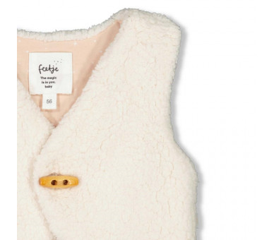 FEETJE : Teddy Gilet - Feetje Sparkle Offwhite