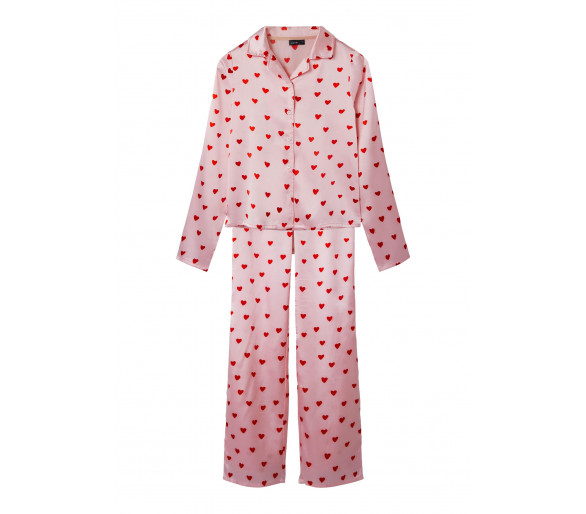 LMTD : Satijnen (look) pyjama met hartjes