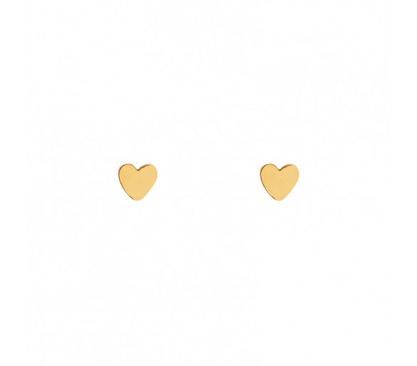 BOUCLES D'OREILLES CŒUR - OR
