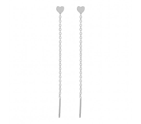 Boucles d'oreilles à tige en forme de cœur