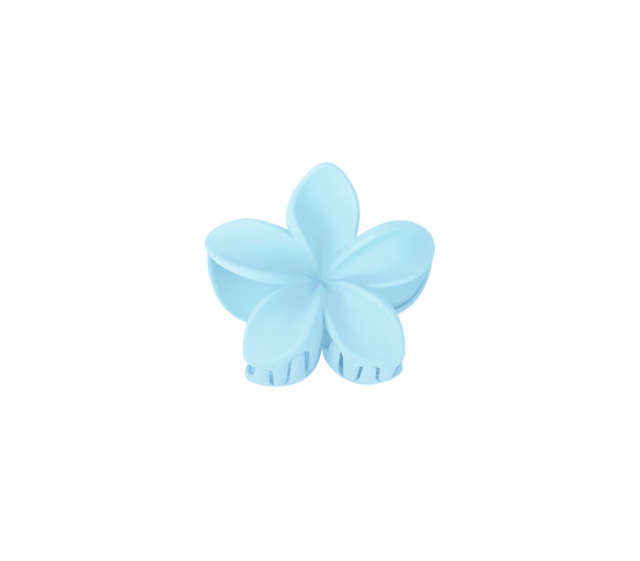 Haarklem bloem - licht blauw Plastic