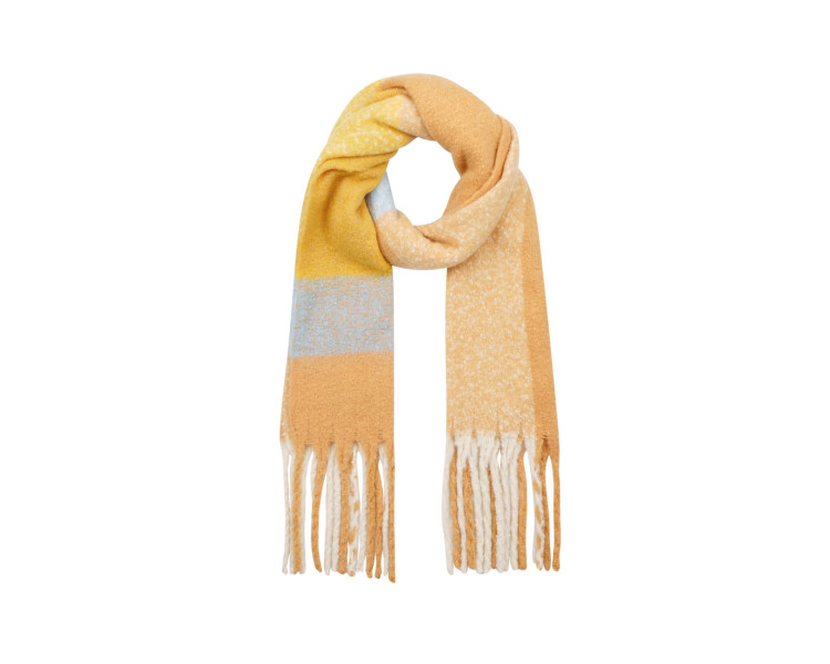 Heerlijk zachte & warme sjaal met klerublokken