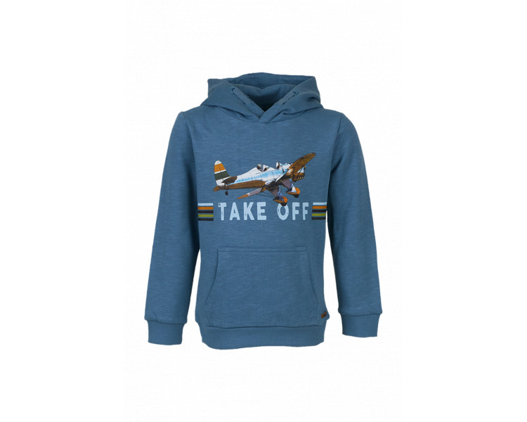 SOMEONE : Lichtblauwe hoodie met vliegtuig