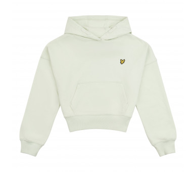 LYLE & SCOTT : Korte hoodie met logo vooraan