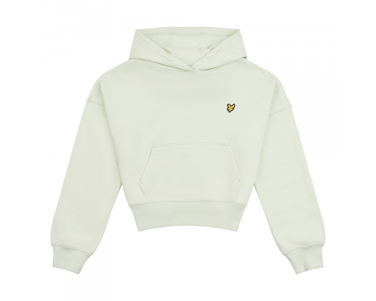LYLE & SCOTT : Korte hoodie met logo vooraan