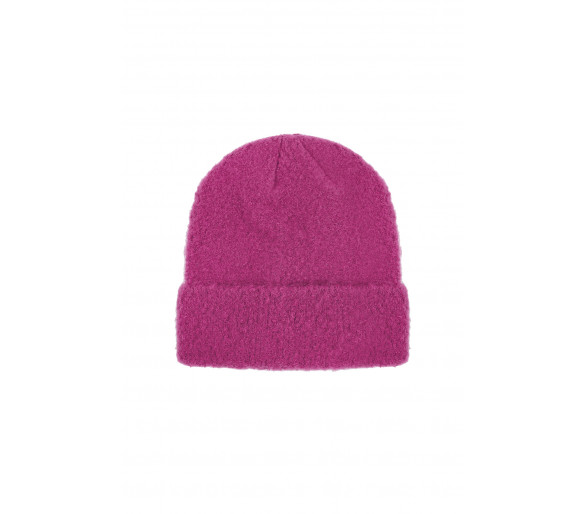 Super zachte beanie in fuchsia