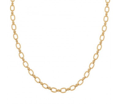 NECKLACE BASIC LINKED OVALS - ADULT - GOLD