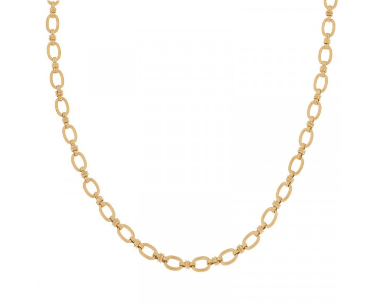 NECKLACE BASIC LINKED OVALS - ADULT - GOLD
