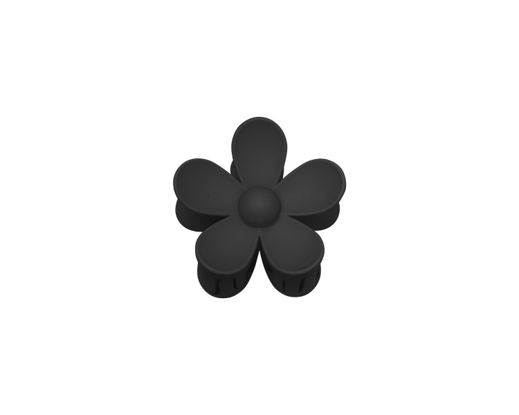 Haarklem bloem Zwart Resin
