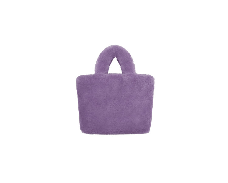 Fluffy trendy tas Lilac