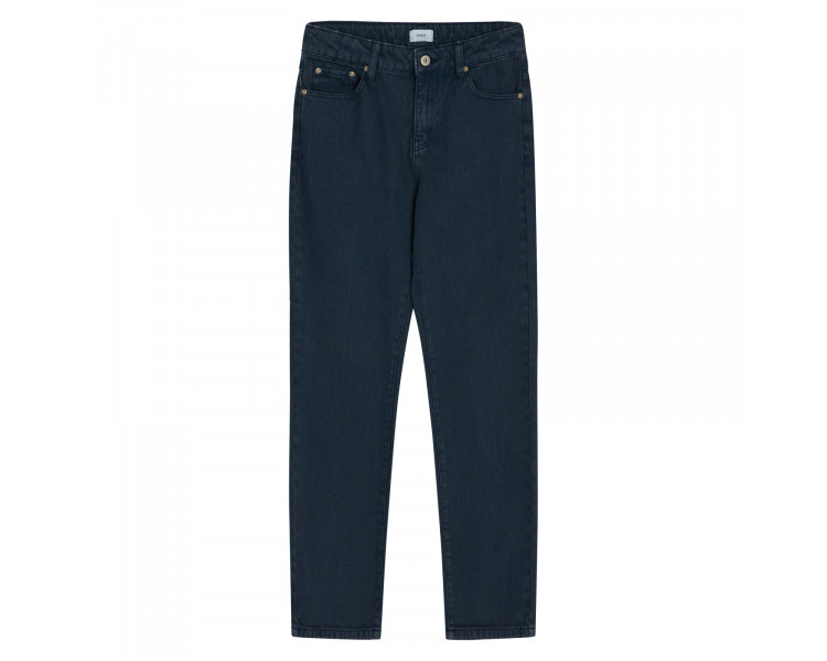 GRUNT : Zwart Blauwe jeans met vijf zakken