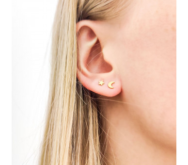 STUD EARRINGS STAR - GOLD