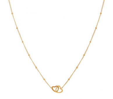 NECKLACE SHARE HEARTS - CHILD - GOLD
