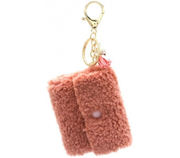 Keychain Fluffy Pouch Light Pink