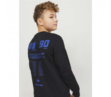 JACK & JONES : T-SHIRT LM MET PRINT ACHTERAAN