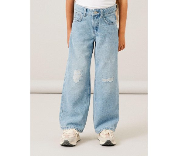 NAME IT : Un jean large au look vieilli