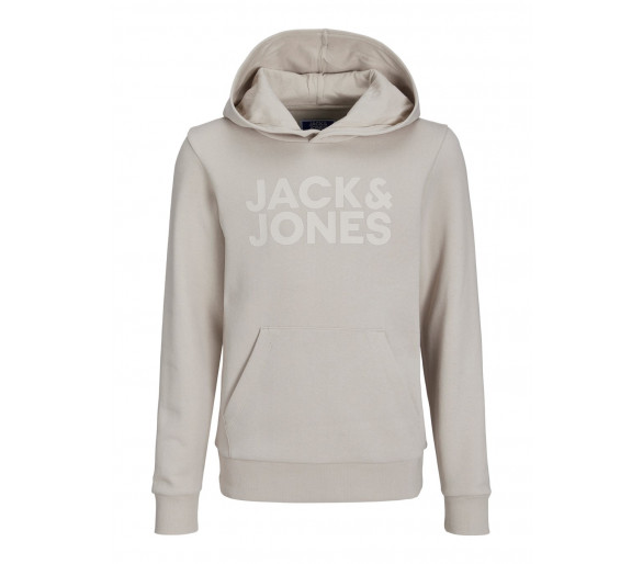 JACK & JONES : Hoodie met logo in zelfde keur