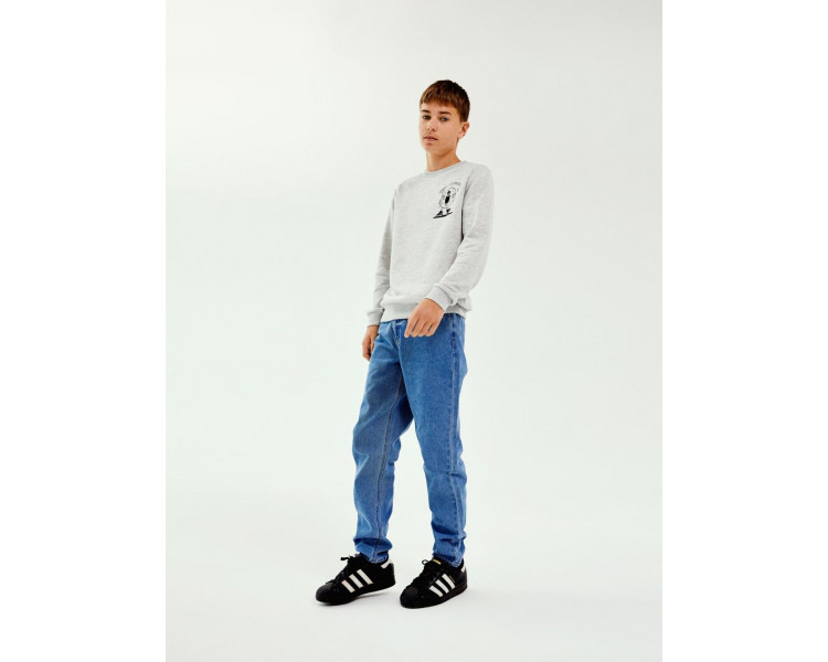 LMTD : Trendy wijde jeans met print achteraan