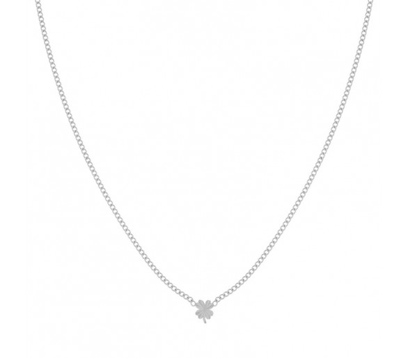 Collier trèfle flammé