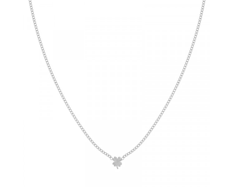 Flamed clover necklace