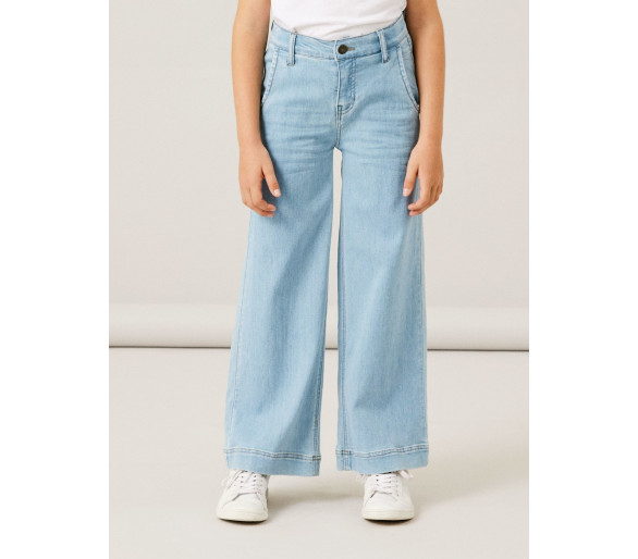 NAME IT : Soepele stretch wijde jeans