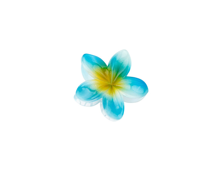 Haarclip Hawaii bloem - blauw
