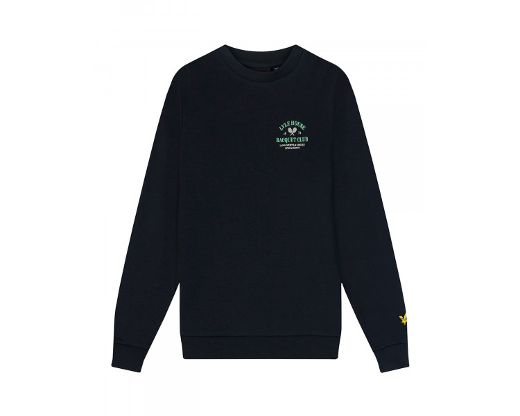 LYLE & SCOTT : RACQUET CLUB GRAPHIC SWEATSHIRT LYLE & SCOTT : RACQUET CLUB GRAPHIC SWEATSHIRT