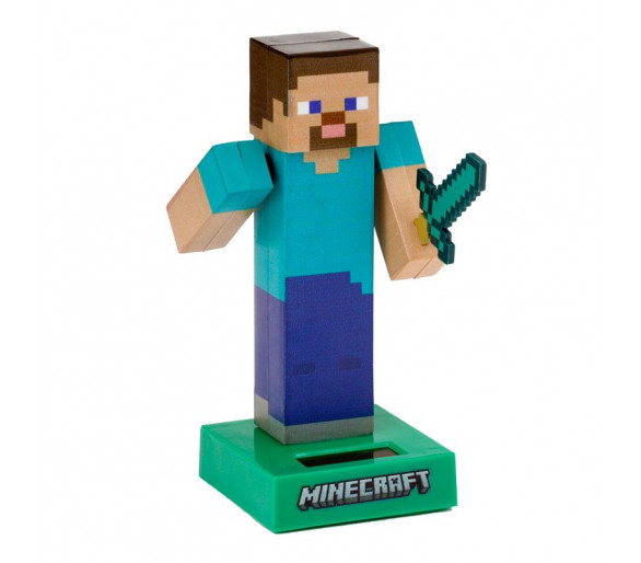 Minecraft Steve Zonnecel Solar Pal Poppetje