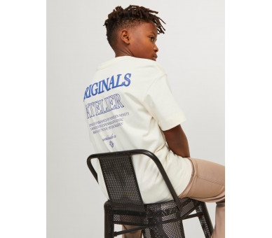 JACK & JONES : T-shirt km imprimé devant et derrière