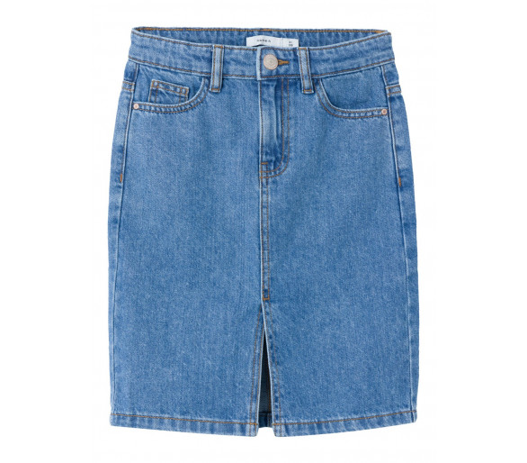 NAME IT : Trendy jeans rok op knie-lengte