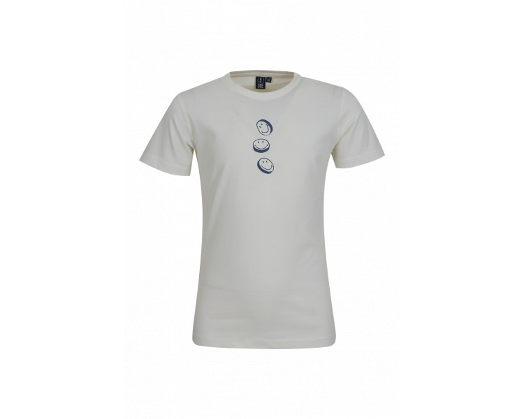 IMPRESSIONNANT PAR SOMEONE : T-shirt avec un smiley sur le devant et l