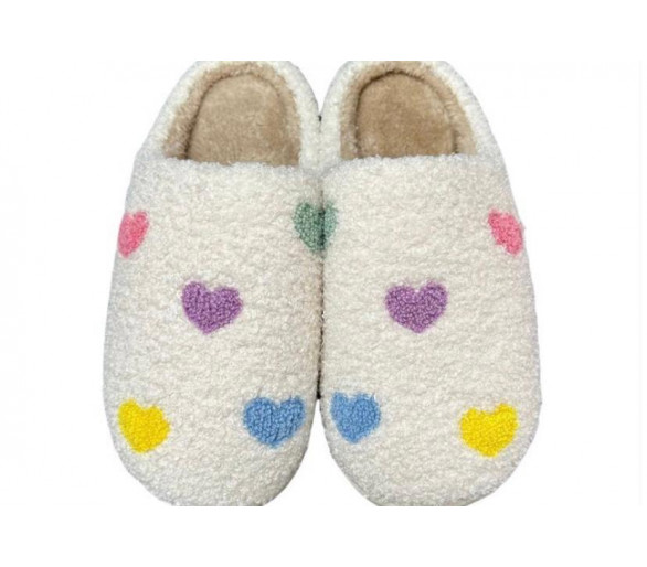 PANTOFFELS kleine hartjes kleu