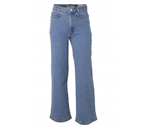 HOUND : Jeansbroek met stretch, wijde pijpen