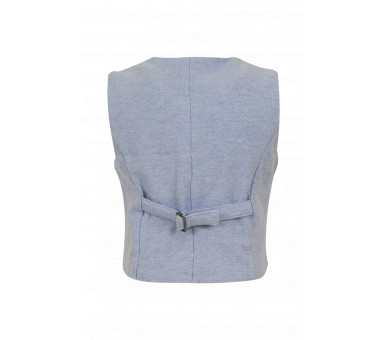 SOMEONE : GILET NO SLEEVES LIGHT BLUE MELANGE