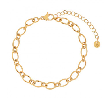 BRACELET BASIC ROUNDS AND OVALS - ADULT - GOLD
