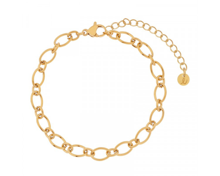 BRACELET BASIC ROUNDS AND OVALS - ADULT - GOLD