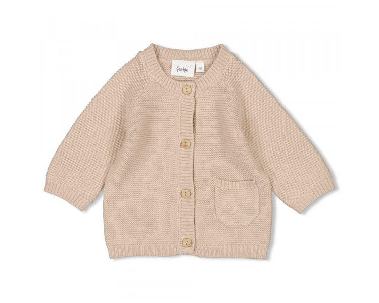 FEETJE : Cardigan knitted - Let's Sail Sand