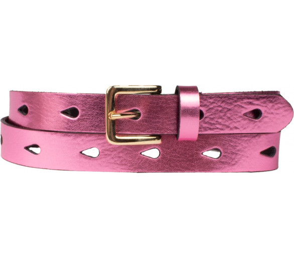 Meiden - Riem met hartje lila