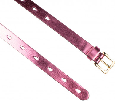 Meiden - Riem met hartje lila