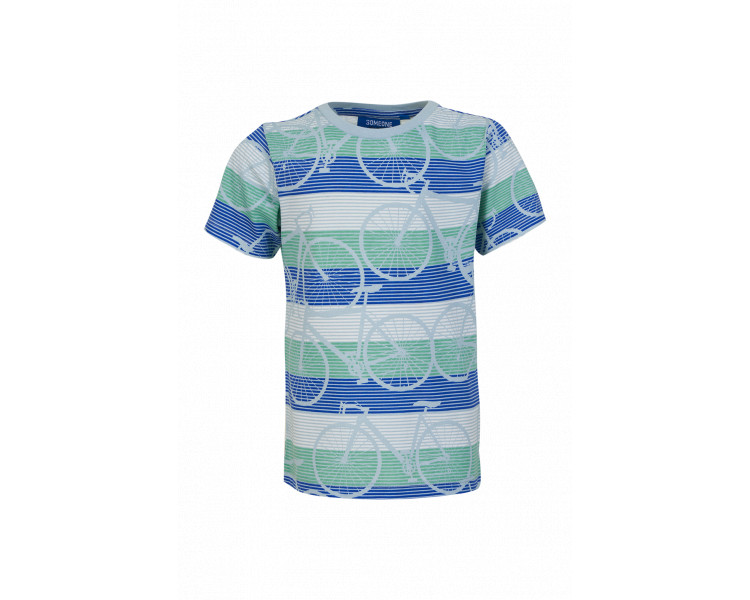 SOMEONE : T-shirt cool avec des rayures et des vélos