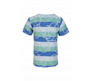 SOMEONE : T-shirt cool avec des rayures et des vélos