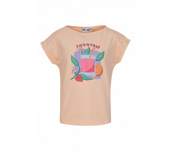 AWESOME BY SOMEONE : T-shirt met smoothie