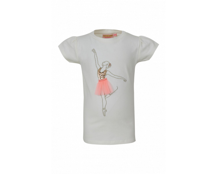 SOMEONE : T-shirt met ballerina