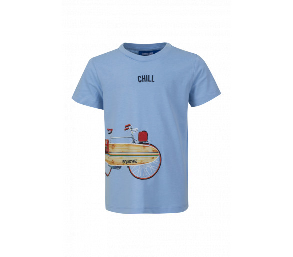 SOMEONE : T-shirt met fiets en surfplank