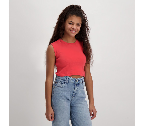 VOITURES : Croptop à fines nervures